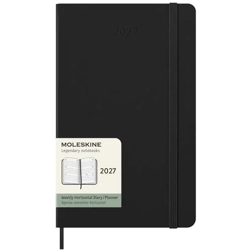 Agenda L hebdomadaire horizontal 12 mois Moleskine à couverture rigide