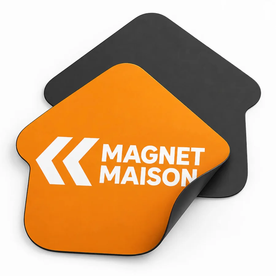 Magnet personnalisé en forme de maison – maison 6,6 × 4,6 cm