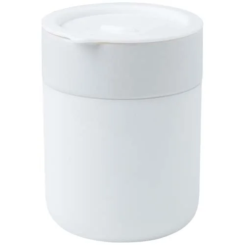 Gobelet en céramique Java de 330 ml avec revêtement en silicone et couvercle en plastique