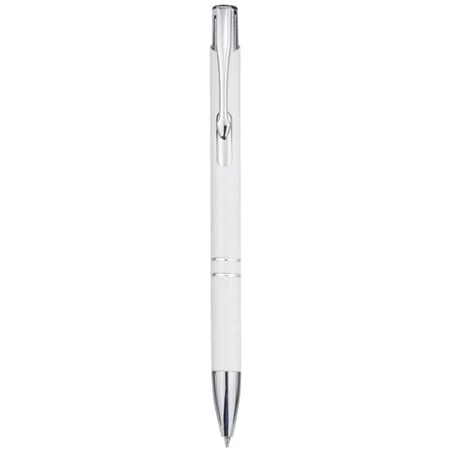 Stylo bille en aluminium recyclé Moneta (encre bleue)