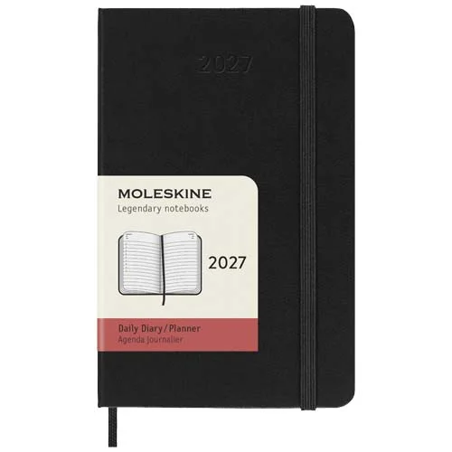 Agenda de poche quotidien 12 mois Moleskine à couverture rigide