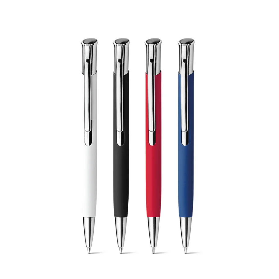Olaf Soft – Stylo à bille en aluminium, finition rubber