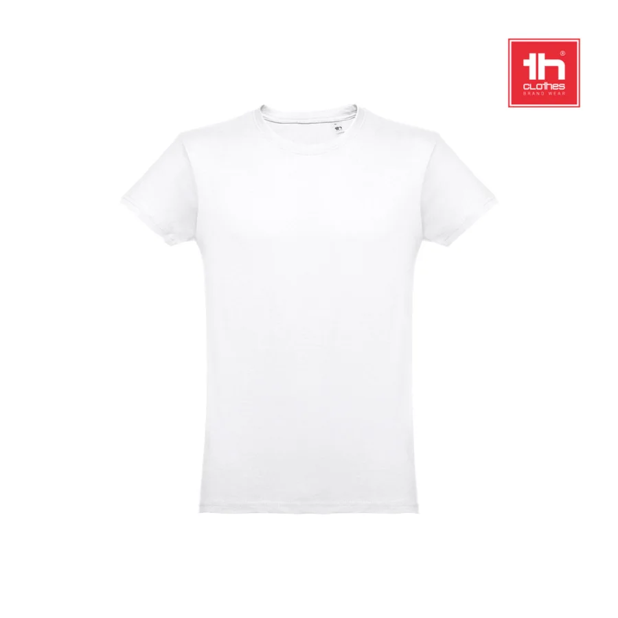 THC Luanda WH – T-shirt homme en coton tubulaire. Couleur blanche