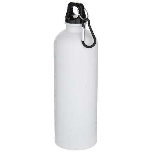 Bouteille d’eau Oregon de 750 ml en acier inoxydable à simple paroi certifiée RCS, recyclé mat avec mousqueton