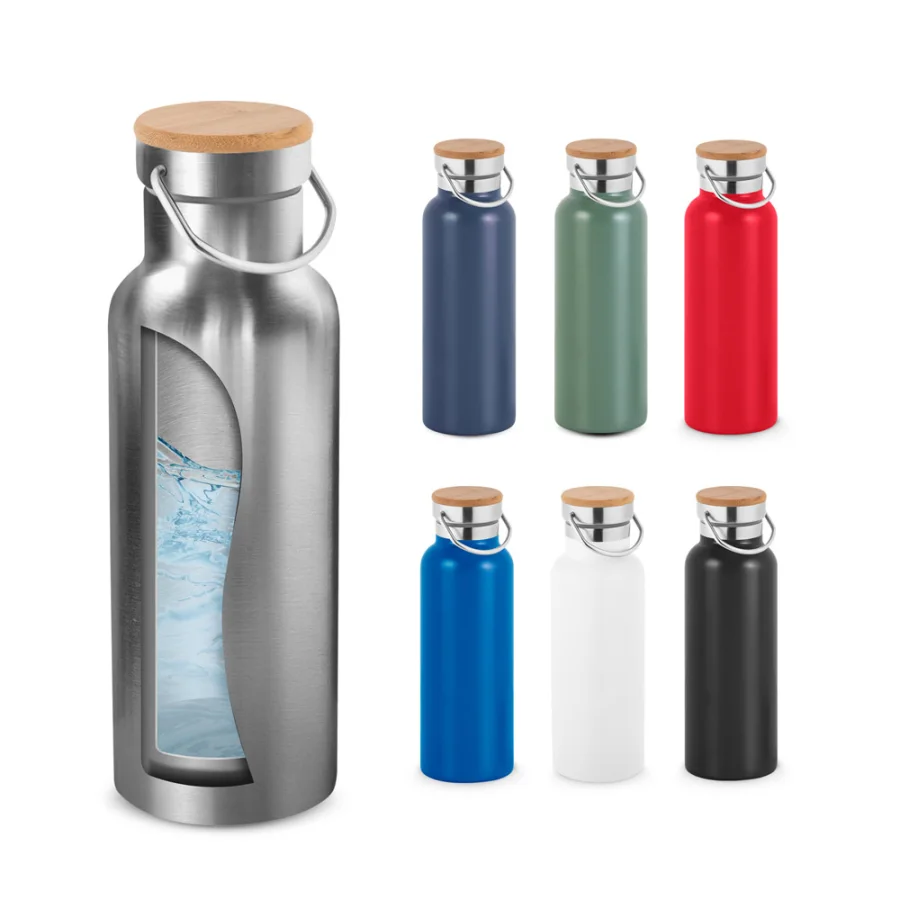 Ragnar – Bouteille en acier inoxydable (36% recyclée) avec double parois sous vide 570 mL