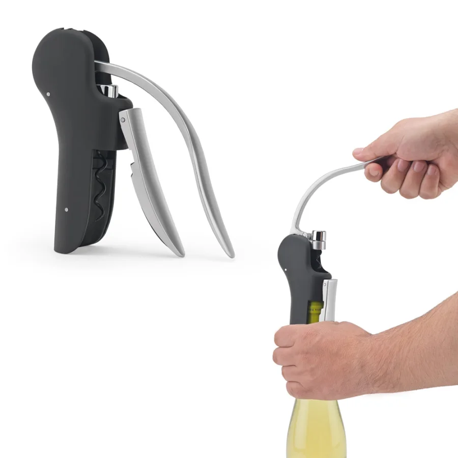 Lagrein – Tire-bouchon en ABS et zinc avec levier automatique pour une ouverture facile