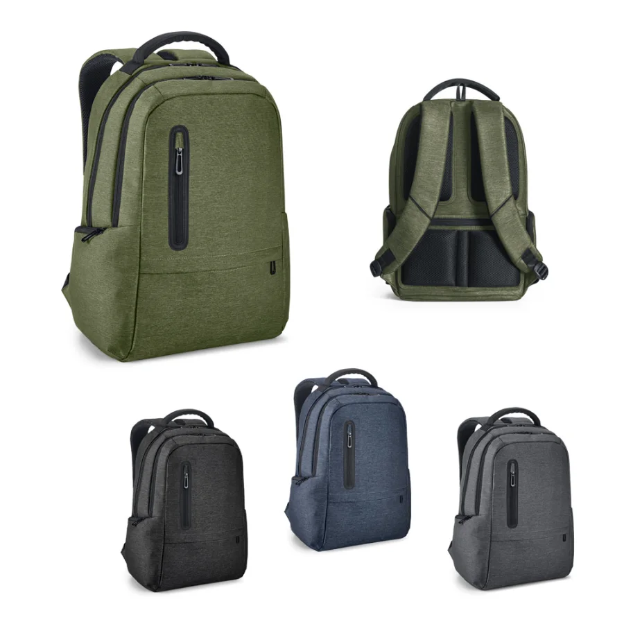 Boston – Sac à dos pour ordinateur portable 17'' en Nylon 2Tone imperméable