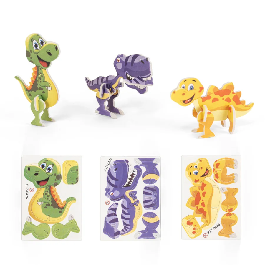 Dinosaurus – Puzzle 3D en papier en forme de dinosaure