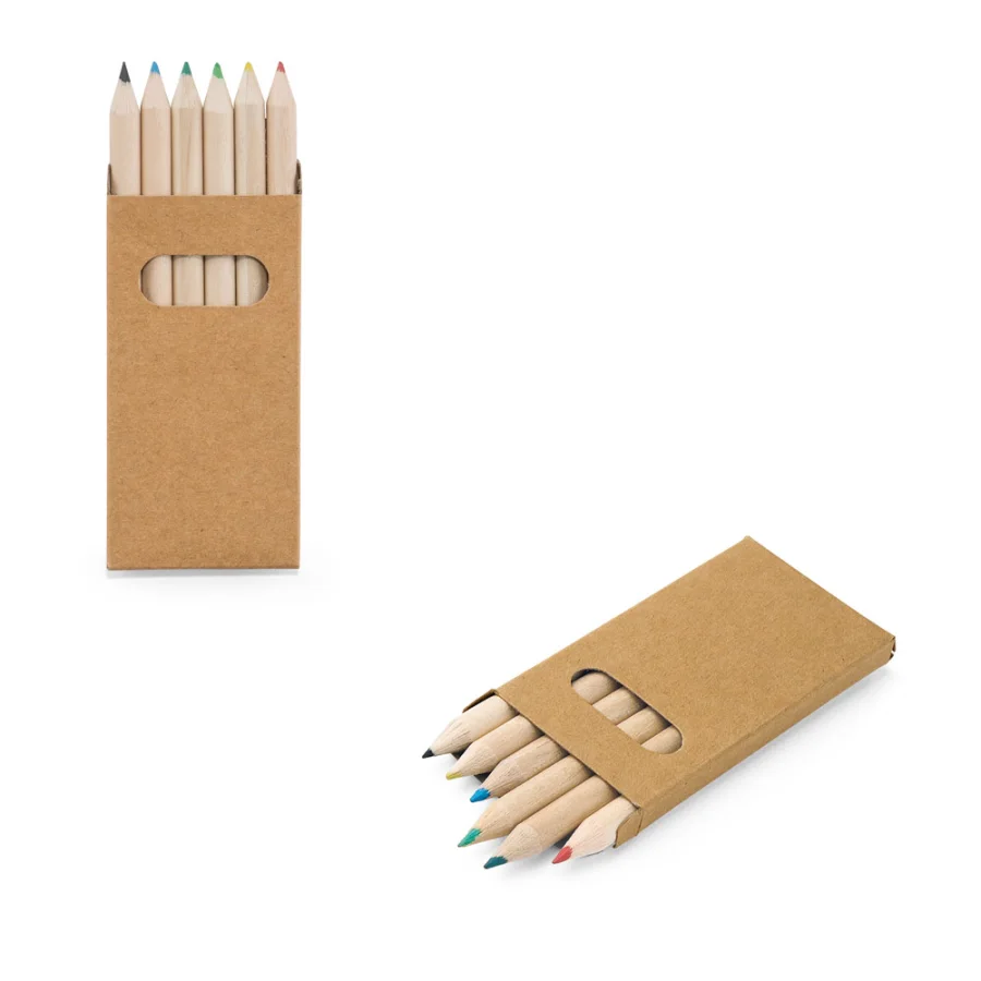 Bird – Boîte avec 6 crayons de couleur