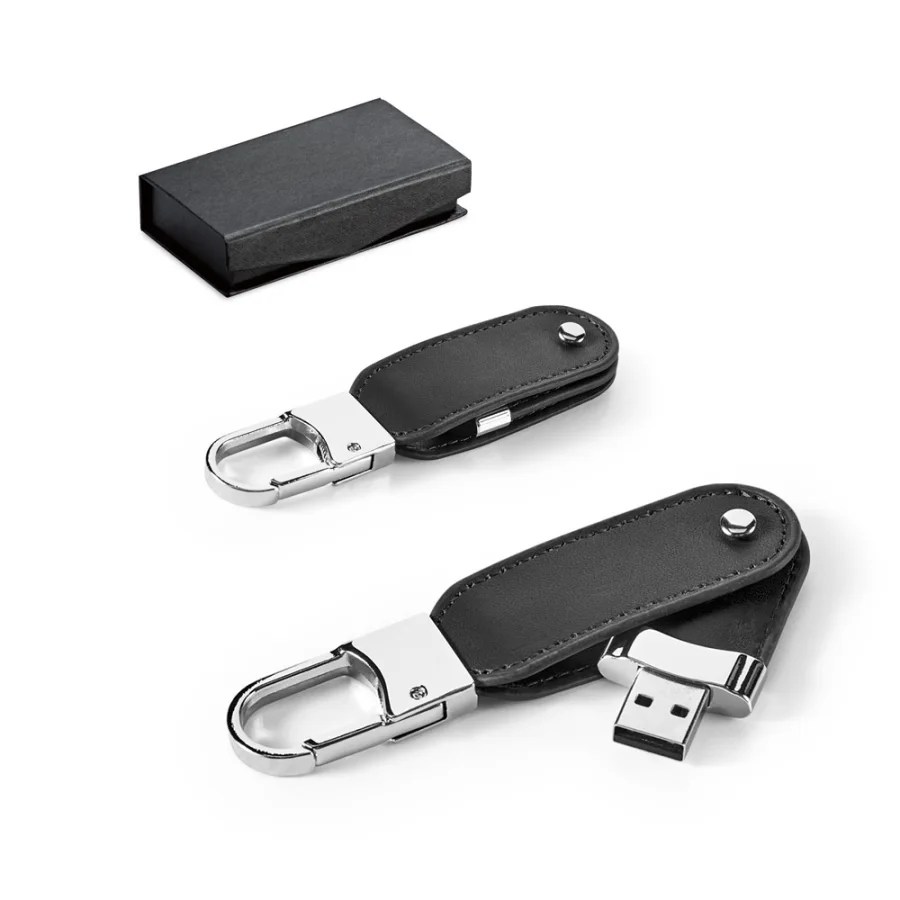 Bragg 8Gb – Clé USB 8GB en PU avec clip mousqueton