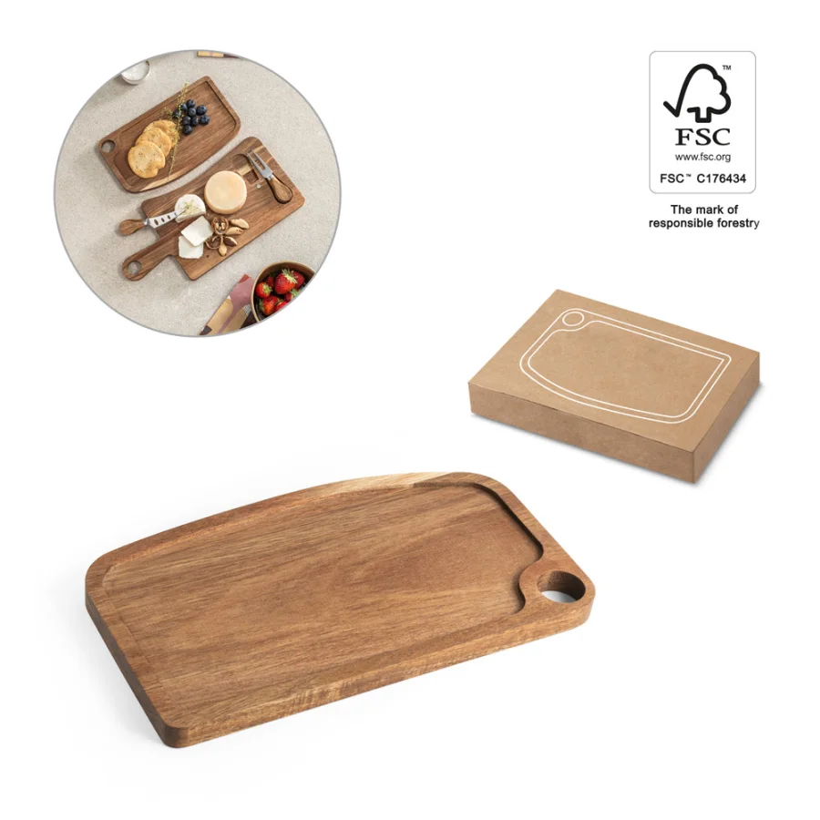 Caper – Planche en bois d'acacia