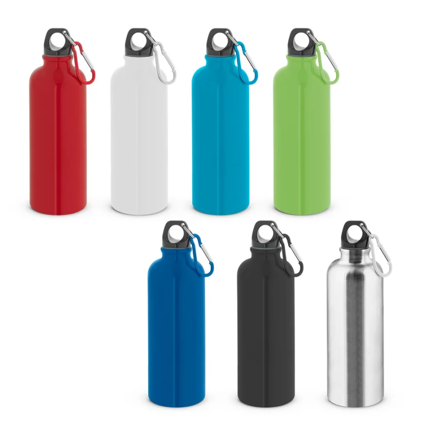 Kelce – Bouteille en acier inoxydable à simple paroi avec mousqueton 550 ml