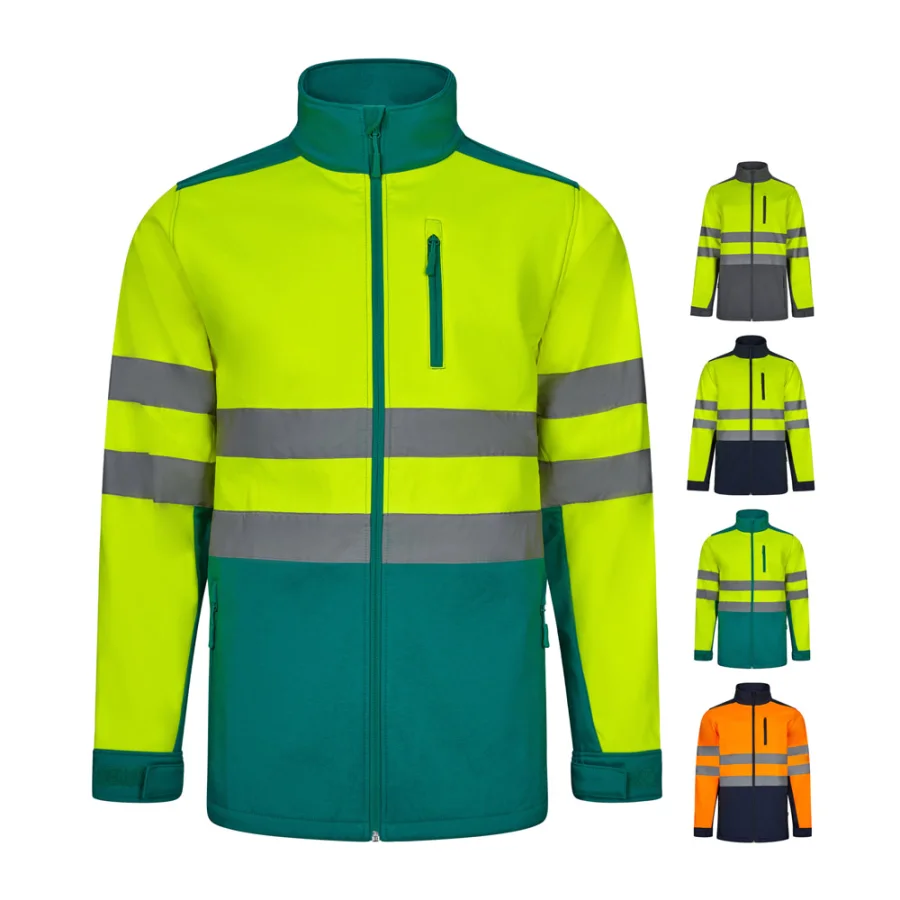 VL Hestia – Veste soft shell bicolore (280g/m²), en polyester (96%) et élasthanne (4%)