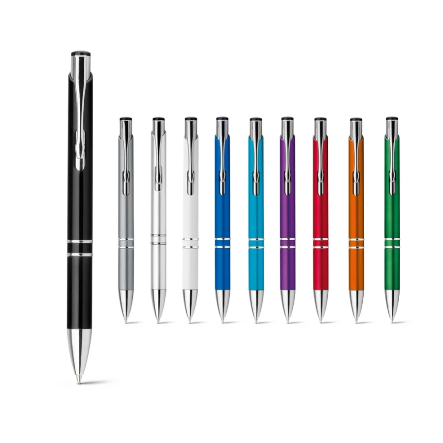 Beta Plastic – Stylo à bille en ABS avec clip en métal