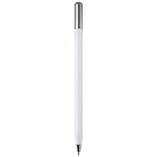 Stylo à bille à mécanisme rotatif SMART en aluminium recyclé (encre noire)