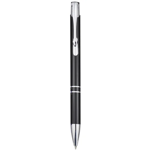 Stylo bille rétractable en aluminium Moneta (encre bleue)