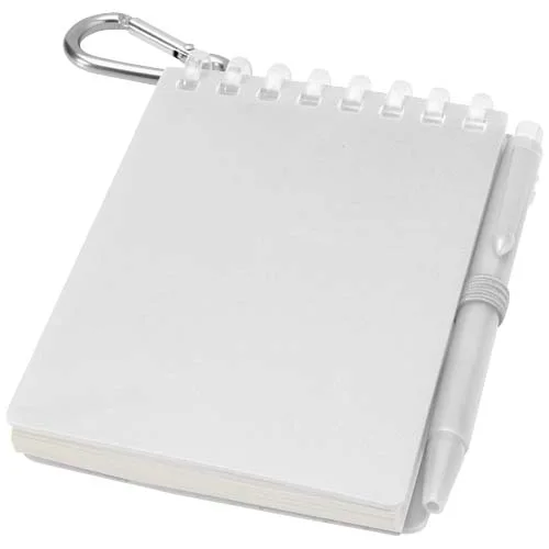 Ensemble carnet souple d’extérieur recyclé et stylo bille (encre noire) Lig Mini