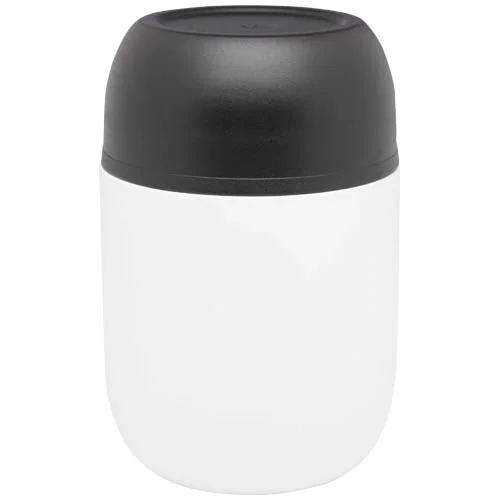 Boîte-repas Supo en acier inoxydable recyclé à double paroi de 480 ml avec cuillère pliable