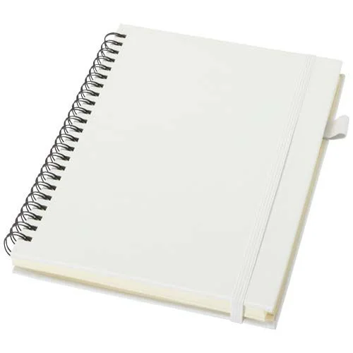 Cahier à spirales Liss A5 à couverture rigide en plastique recyclé